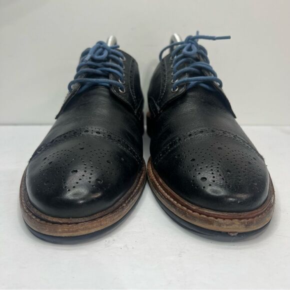 FLORSHEIM Limited full grain leather Wingtip Cap Loafer Shoes - Picture 4 of 9